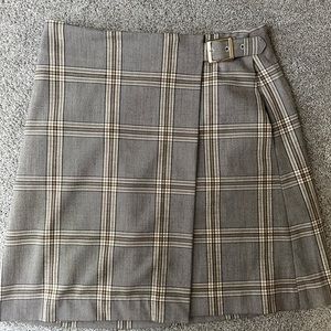 Banana Republic plaid wrap skirt